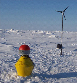 Wind vane and satellite phone