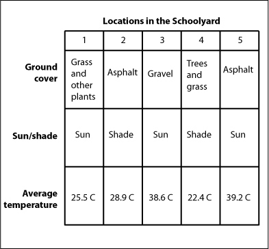 sample data table